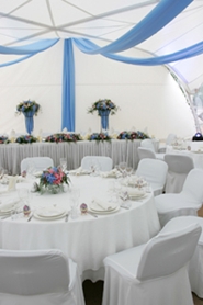beautiful tent reception